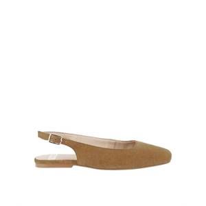 NEW RAG & CO. women's sozani genuine suede leather slingback flats in tan